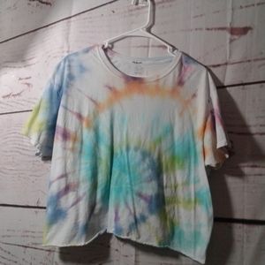 Womens tie dye Fruit of the loom eversoft sz L